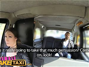 damsel fake taxi marvelous driver gets some schoolgirl wood